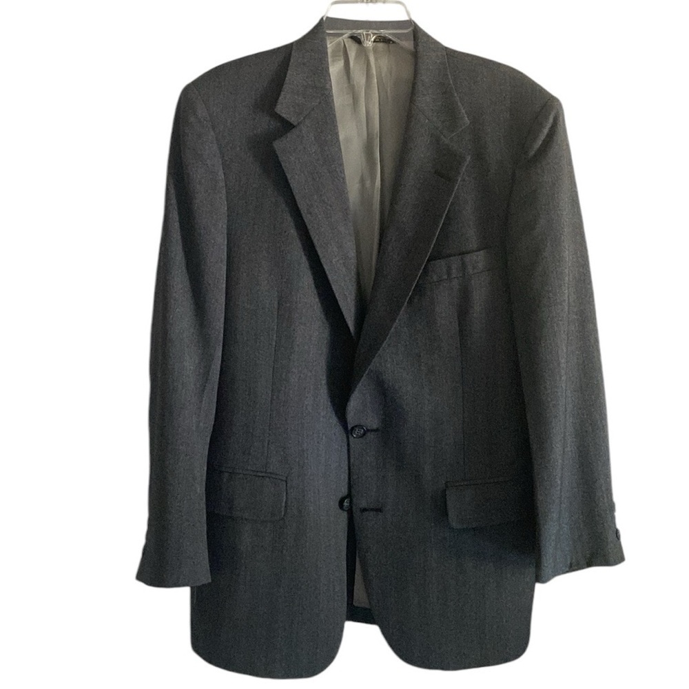 Nino Cerruti Gray 100% Wool Men’s Suit Jacket Blazer